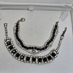 Elegant Black Crystal Tennis Bracelets
